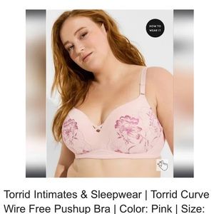 Torrid Curve 360 Back smoothing wire-free push-up plunge bra - 42C